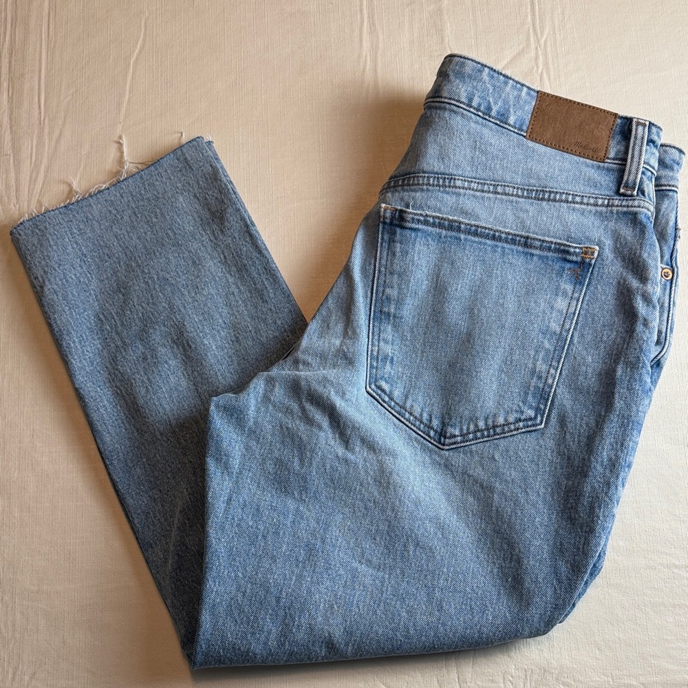Madewell Women's Light Blue The Curvy Perfect Vintage Jeans Size 31P